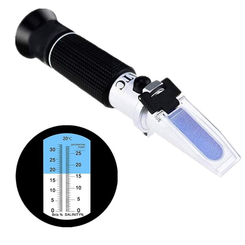 Refractometer Salinity - Refraktometr przenośny 2 w 1 do