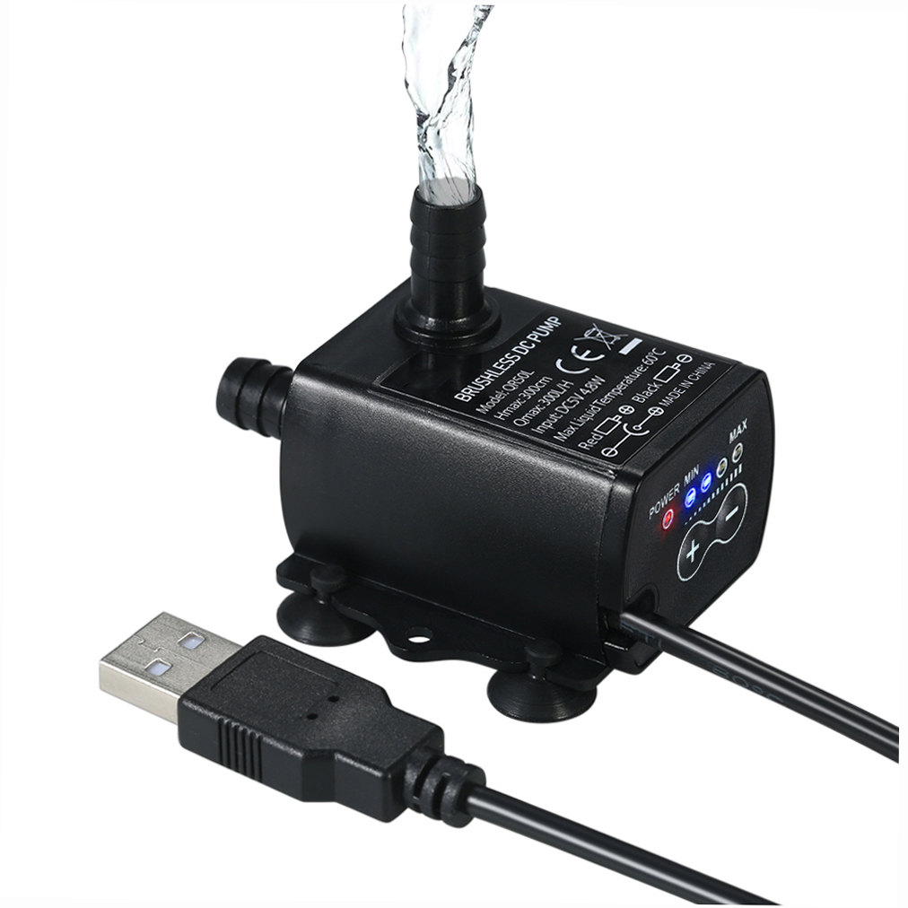 Marine Aquarium Dc Pump - Niezwykle cichy Mini USB DC5V 4,8W