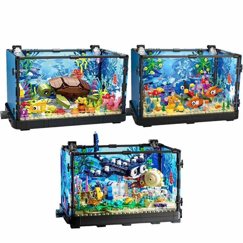 Aquarium Marine Fishes - Zestaw klocków do budowy akwarium ze