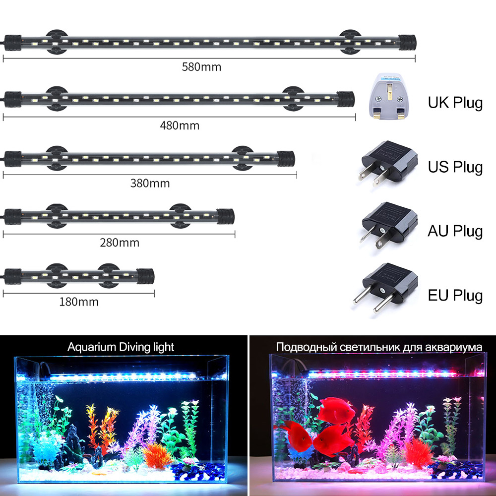 Marine Aquarium Nano - 90-260V oświetlenie do akwarium LED wodoodporny