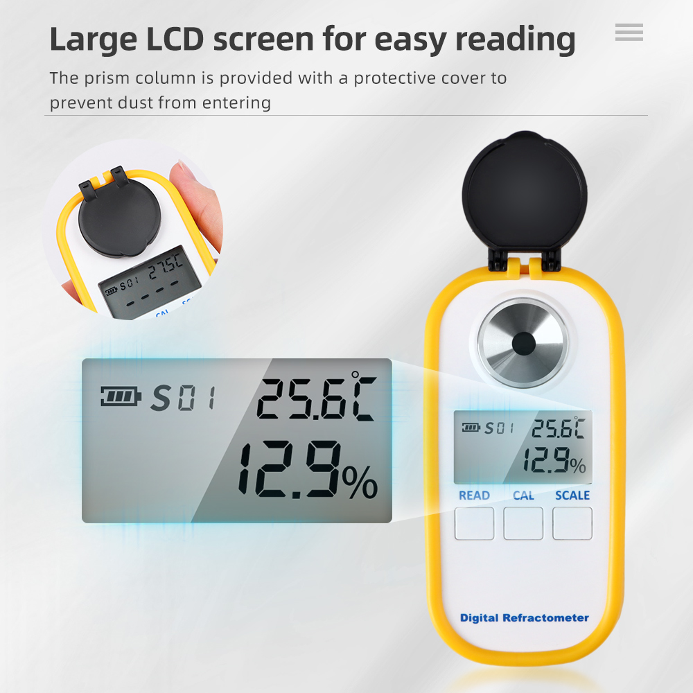 Refractometer Salinity - Refraktometr do miodu 0-94%/0-90%/0-50% Tester zawartości