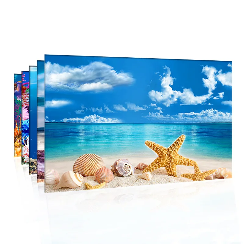 Tło do akwarium 3d naklejka pl – Marine Aquarium Aquascape recenzja i cena