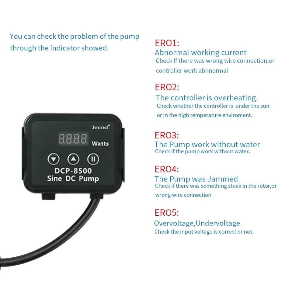 Jebao Jecod DCP 2500/3500/5000 – Marine Aquarium Dc Pump recenzja i cena