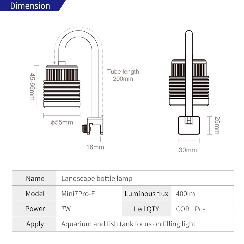 Week Aqua Mini7Pro-F IP68 Podw – Marine Aquarium Nano recenzja i cena