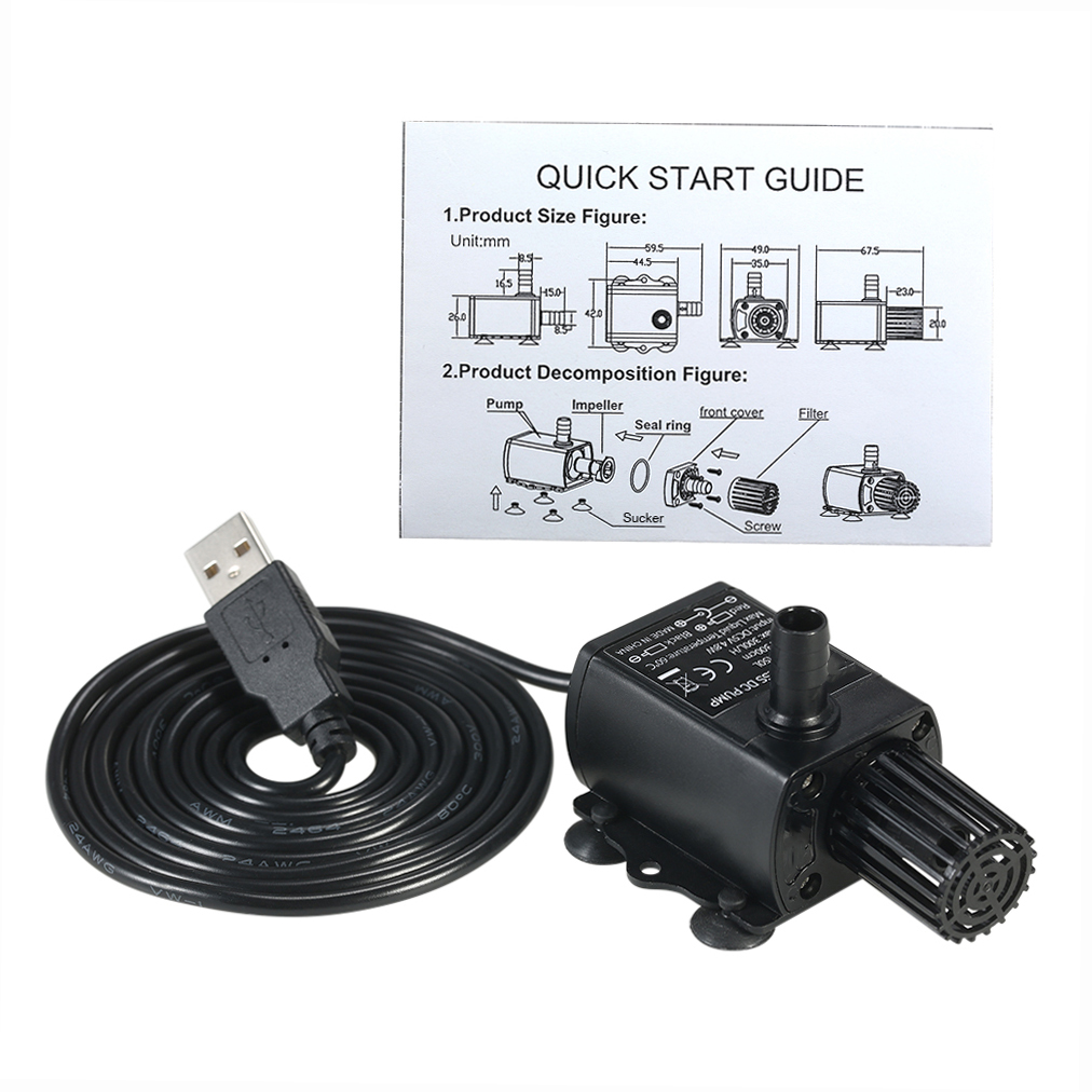 Niezwykle cichy Mini USB DC5V  – Marine Aquarium Dc Pump recenzja i cena