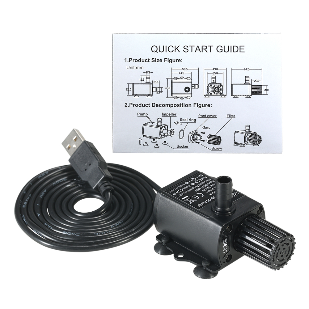 USB DC5V 4.8W wyjątkowo cicha  – Marine Aquarium Dc Pump recenzja i cena